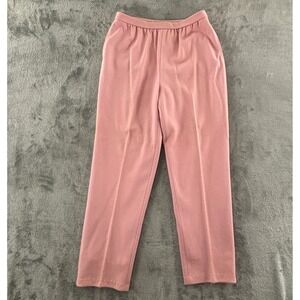 Bleyle Pink‎ Wool Pull On Pants Womens 12 Lined Stretch Knit Pockets 30" Inseam